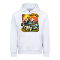 White farm truck with farm animals Urban Hoodie - texasbilliewilder