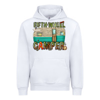 White fifth wheel camper Urban Hoodie - texasbilliewilder