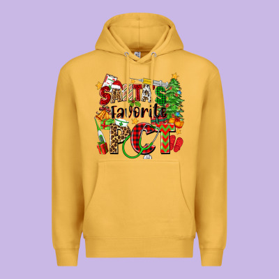 Santa's Favorite Pct Premium Hoodie Designed By Zillion Design Studio