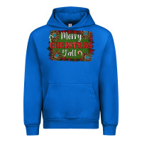 Cobalt Merry Christmas Y'all Urban Hoodie - RanaPortraitStore