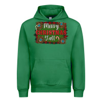 Emerald Merry Christmas Y'all Urban Hoodie - RanaPortraitStore
