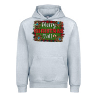 Heather Grey Merry Christmas Y'all Urban Hoodie - RanaPortraitStore
