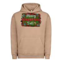 Pigment Burro Merry Christmas Y'all Urban Hoodie - RanaPortraitStore