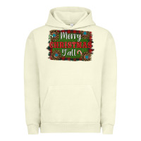 Pigment Pistachio Merry Christmas Y'all Urban Hoodie - RanaPortraitStore