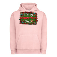 Pigment Salmon Merry Christmas Y'all Urban Hoodie - RanaPortraitStore