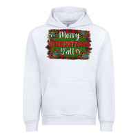 White Merry Christmas Y'all Urban Hoodie - RanaPortraitStore