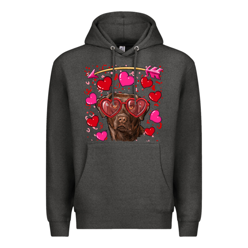 Valentine's Day  Labrador Retriever Premium Hoodie by RanaPortraitStore | Teevron