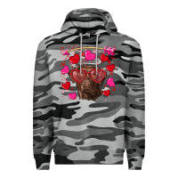 Slate Camo Valentine's day  labrador retriever Premium Hoodie - RanaPortraitStore