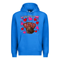 True Royal Valentine's day  labrador retriever Premium Hoodie - RanaPortraitStore