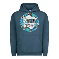 Pigment Midnight Navy Winter vibes Urban Hoodie - RanaPortraitStore