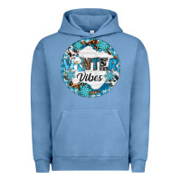 Pigment Pebble Blue Winter vibes Urban Hoodie - RanaPortraitStore