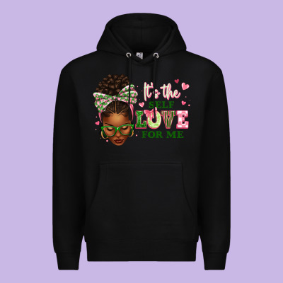 Premium Hoodie sorority colors its the self love for me afro woman2