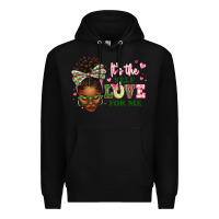 Black sorority colors its the self love for me afro woman2 Premium Hoodie - texasbilliewilder
