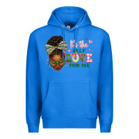 True Royal sorority colors its the self love for me afro woman2 Premium Hoodie - texasbilliewilder