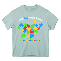 Arona Wear Blue For My Brother Autism Heavy Core Tee - CowhideDigitalArt