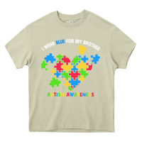 Wear Blue For My Brother Autism Heavy Core Tee | Teevron