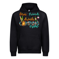 Black fires friends drinks camping crew Urban Hoodie - texasbilliewilder