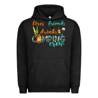 Pigment Black fires friends drinks camping crew Urban Hoodie - texasbilliewilder