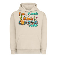 Pigment French Oak fires friends drinks camping crew Urban Hoodie - texasbilliewilder