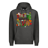 Charcoal Heather santa's favorite lvn Premium Hoodie - Zillion Design Studio