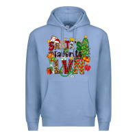 Colony Blue santa's favorite lvn Premium Hoodie - Zillion Design Studio
