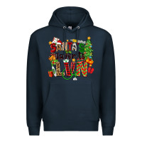 Navy santa's favorite lvn Premium Hoodie - Zillion Design Studio
