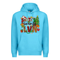 Ocean Blue santa's favorite lvn Premium Hoodie - Zillion Design Studio
