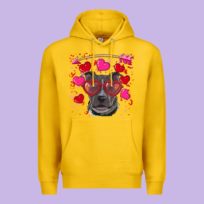 Premium Hoodie Valentine's day  pitbull