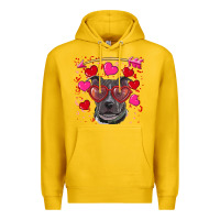 Lemon Valentine's day  pitbull Premium Hoodie - RanaPortraitStore
