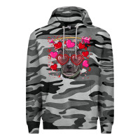Slate Camo Valentine's day  pitbull Premium Hoodie - RanaPortraitStore