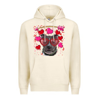 Tofu Valentine's day  pitbull Premium Hoodie - RanaPortraitStore