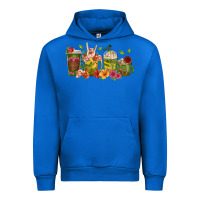 Cobalt floral hustler coffee cups Urban Hoodie - texasbilliewilder