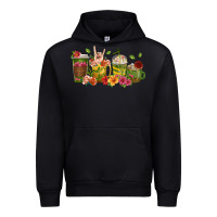 Foreset Green floral hustler coffee cups Urban Hoodie - texasbilliewilder