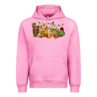 Fuchsia Pink floral hustler coffee cups Urban Hoodie - texasbilliewilder