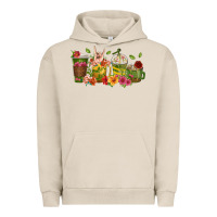 Pigment French Oak floral hustler coffee cups Urban Hoodie - texasbilliewilder