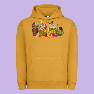 Urban Hoodie floral hustler coffee cups