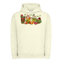 Pigment Pistachio floral hustler coffee cups Urban Hoodie - texasbilliewilder