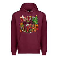 Burgundy santa's favorite lpn Premium Hoodie - Zillion Design Studio