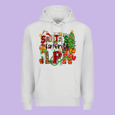 Santa's Favorite Lpn Premium Hoodie Designed By Zillion Design Studio