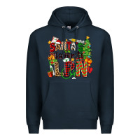 Navy santa's favorite lpn Premium Hoodie - Zillion Design Studio