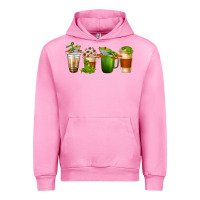 Fuchsia Pink frog coffee cups Urban Hoodie - texasbilliewilder