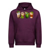 Mauve Wine frog coffee cups Urban Hoodie - texasbilliewilder