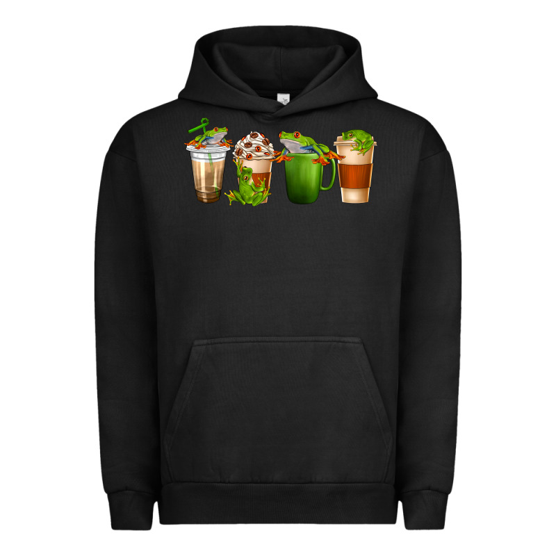 Frog Coffee Cups Urban Hoodie by texasbilliewilder | Teevron