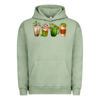 Pigment Oil Green frog coffee cups Urban Hoodie - texasbilliewilder