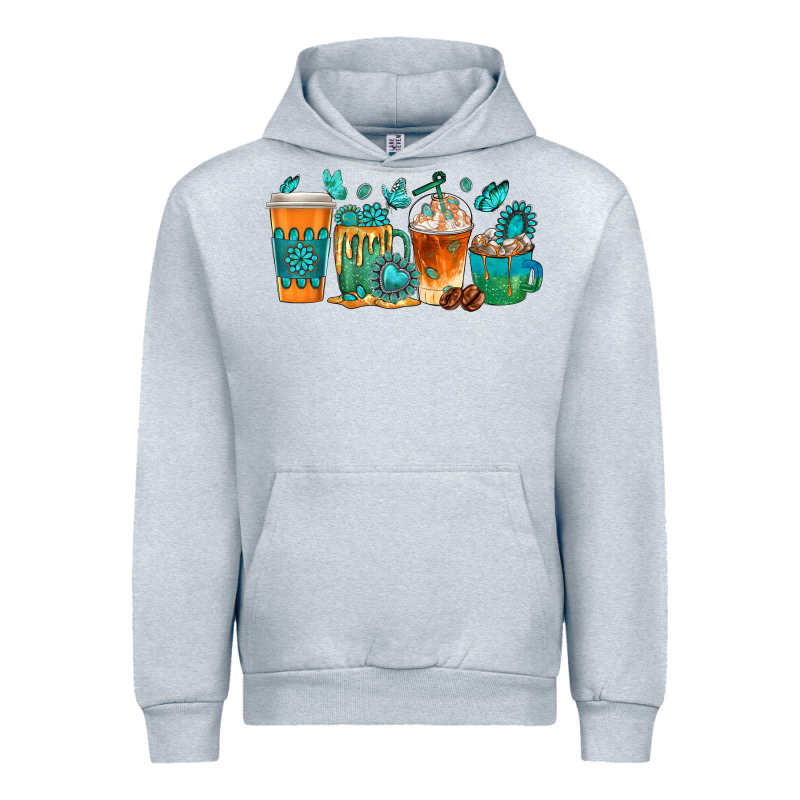 Gemstone Coffee Cups Urban Hoodie by texasbilliewilder | Teevron