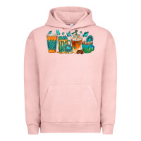 Pigment Salmon gemstone coffee cups Urban Hoodie - texasbilliewilder