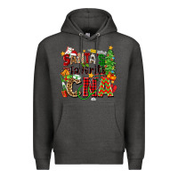 Charcoal Heather santa's favorite cna Premium Hoodie - Zillion Design Studio