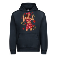 Navy heart cowgirl Urban Hoodie - texasbilliewilder