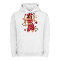 Pigment Lunar Rock heart cowgirl Urban Hoodie - texasbilliewilder