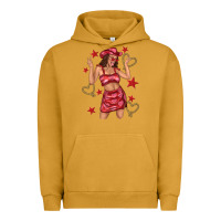 Pigment Peanut Butter heart cowgirl Urban Hoodie - texasbilliewilder